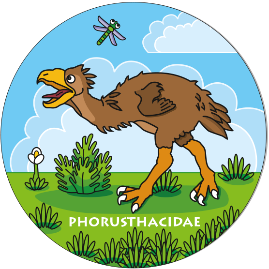 Runde Legekarte Phorusthacidae