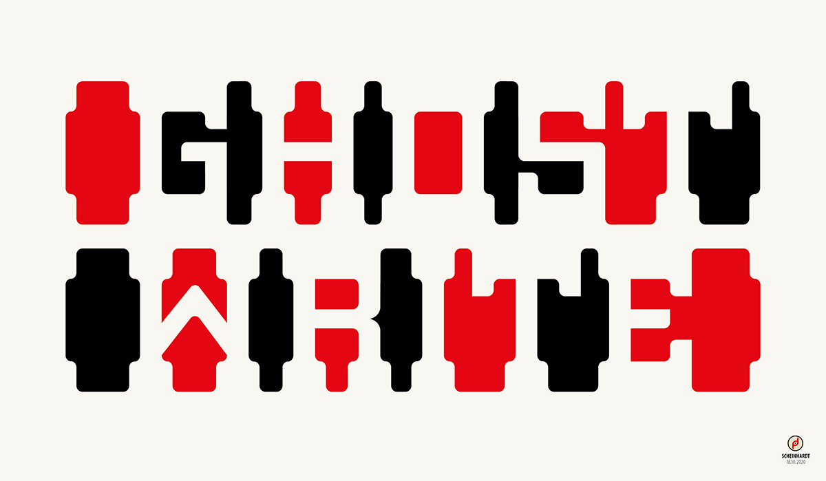 Ghostwrite Font - Schriftentwurf Ghostewrite.