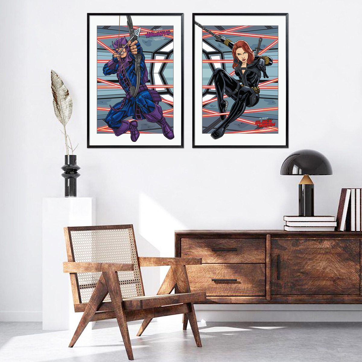 Poster Hawkeye und Black Widow