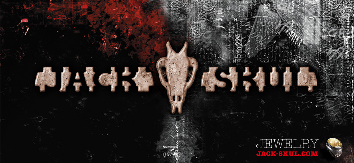 Logo Jack Skul - Drachentotenkopf mit Schriftzug Jack Skul.