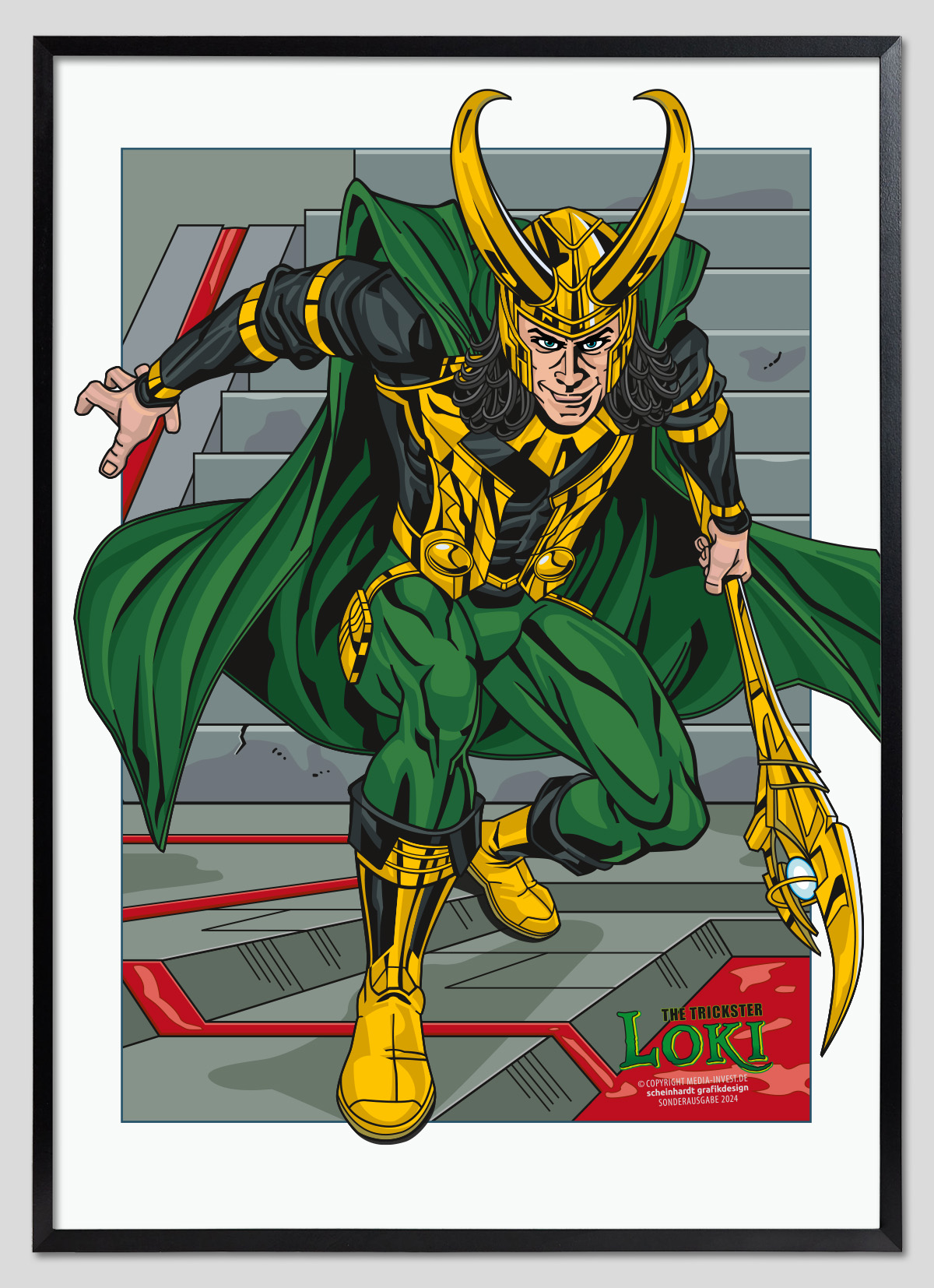 Loki im Rahmen