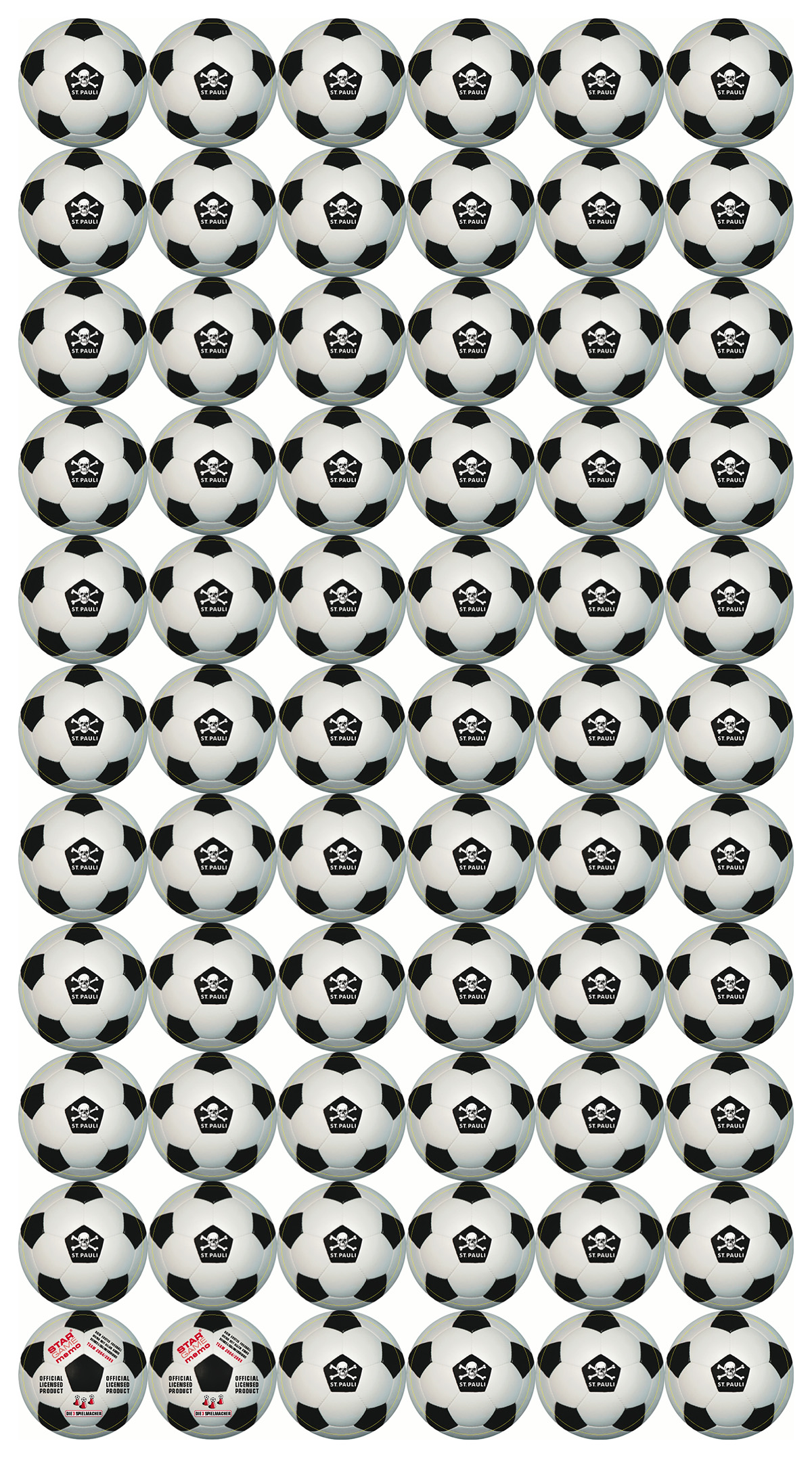St. Pauli Memory Legekarten Motive Rückseite