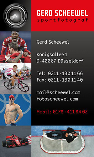 Visitenkarte Vorderseite Scheewel Photo