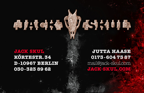 Visitenkarte Rückseite Jack Skul